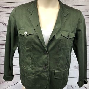 Chico’s Green Jacket Size 1
